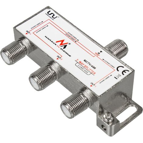 Répartiteur d'antenne satellite 3 sorties 1/3 Unicable (1/4)