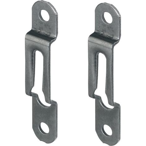 cyclingcolors 2x ferrure d'assemblage acier bronze epaisseur bois 16mm x largeur 12mm attache fixation support meuble lit equerre plinthe (1/4)