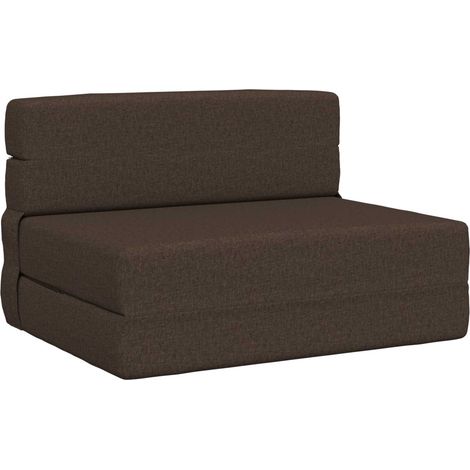 Canapé-lit pliable Taupe 70 x 72 x 60 cm Tissu vidaXL (1/5)