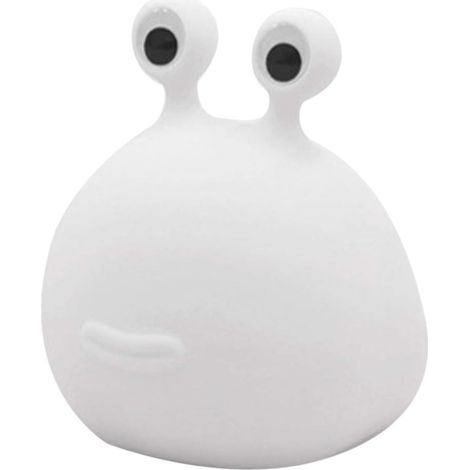 Veilleuse Slug veilleuse chambre silicone pat lumière de décompression bébé amusement sommeil protection des yeux créatif chevet veilleuse 102125128mm blanc 1 pièce (1/4)
