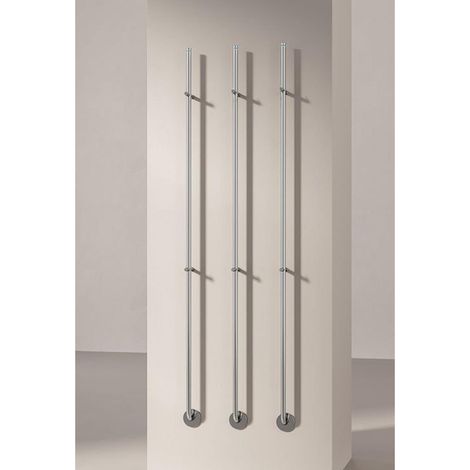 Instamat Jay Radiateur porte-serviettes électrique 172cm de haut 29Watt inox poli (1 pièce) (1/5)