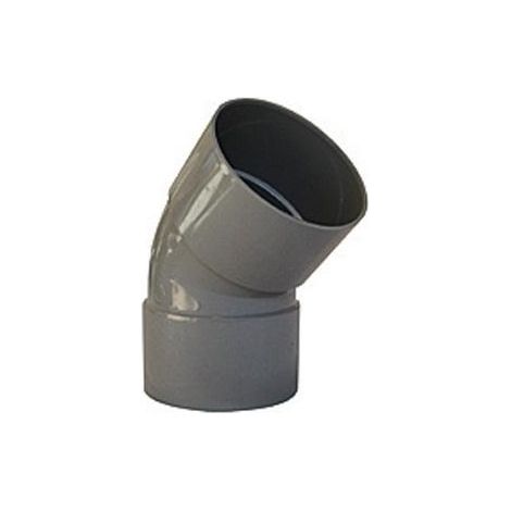 COUDE PVC A 45° POUR EVACUATION DOUBLE FEMELLE (1/2)