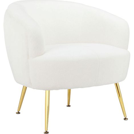 Fauteuils en peluche blanc (1/5)