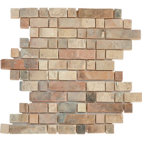 MOSAIQUE BARETTE TERRE CUITE  1 PLAQUE 30,5 x 30,5 CM CASA LINEA