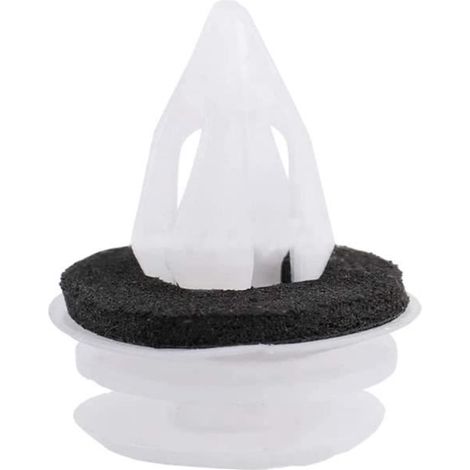 Kit de Clips de Garniture de Porte - Plastique - 50 pièces - Durable - Facile à Installer - Blanc (1/4)