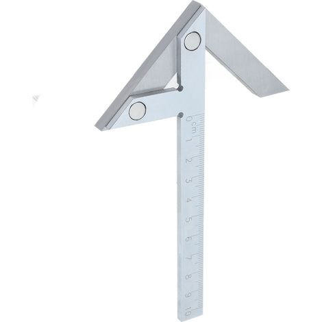 Jauge centrale en acier inoxydable 100 x 70 mm, outil de mesure pour le travail du bois (1/5)