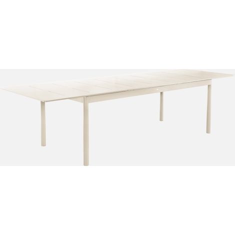 Mesa de jardín extensible de aluminio de 8 plazas
