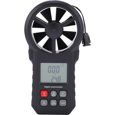 Anémomètre portable MS6252A, mesureur de vitesse du vent et de débit d'air (1/5)