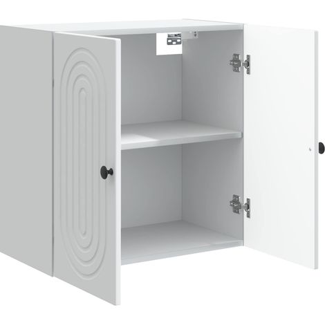 Armadietto a muro Mobiletto a muro Bianco 59 x 31 x 60 cm Legno ingegnerizzato DAS821158 (1/5)