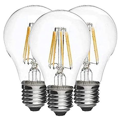 LAMPADA GOCCIA FILAMENTO LED A60 9W E27 3000K TRIPACK DI VIVIDA