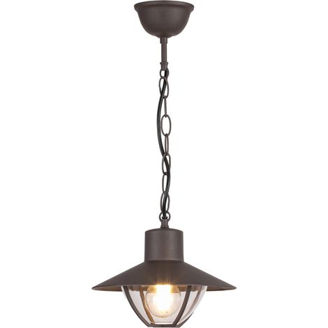 Lámpara colgante de exterior 1xE27 Almada Marrón 7885 Rabalux