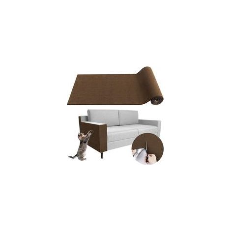 (Brun, 40×200cm)Tapis griffoir pour Chat adhésif Tapis grattoir Protection canape Chat Anti Griffe (1/5)