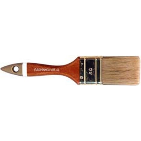 12PZ PENNELLESSE SETOLA BIONDA PROFESSIONALE MANICO LEGNO - mm.20x13x46