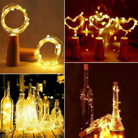 12 PCS Guirlandes Lumineuses LED pour Bouteille De Fée - lumières fée - Décoration de Bouteille - 2m 20 Boules (1/4)