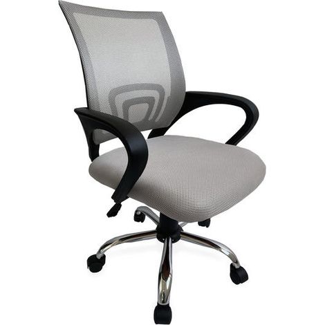 Equip Silla de Oficina - Diseño Ergonomico - Respaldo de Malla Transpirable - Mecanismo de Mariposa - Ajuste de Altura - Base (1/4)