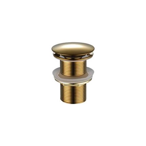 Bouchon de vidange de lavabo de salle de bain, bonde de lavabo de salle de bain, ensemble de bouchon de vidange de lavabo, bonde de vidange à pousser, tout en cuivre anticorrosion, avec panier (1/5)