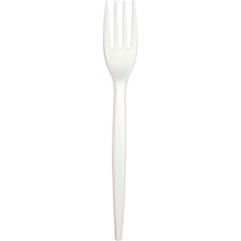 Tenedor Blanco Pz 15 Natural Bibo