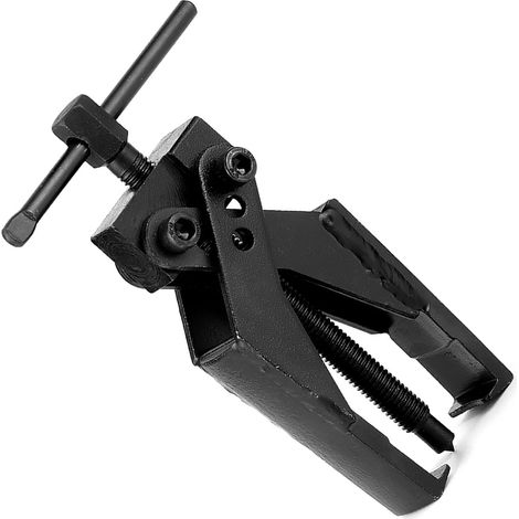 Extracteur à double mâchoire avec dispositif de levage amovible, comportant une vis et une biellette de liaison renforcée, utilisé en réparation mécanique automobile. (1/5)