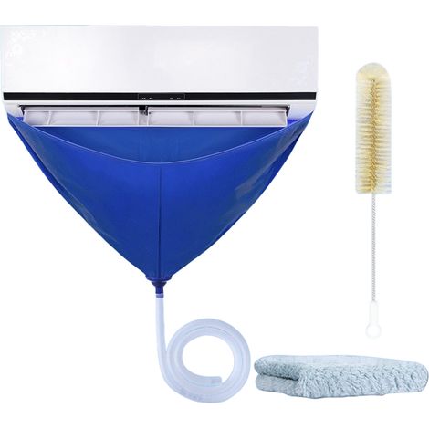 Housse de protection universelle pour climatisation, imperméable, anti-fuite, double couche épaisse, outil de lavage anti-poussière (1/5)