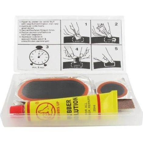 Kit riparazione camera aria SHAK 5 per diametro 70x32 mm et 2 30 mm + colla et disco