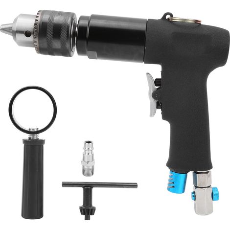 Perceuse pneumatique YC-1091 avec buse à clé, pistolet à trou d'air, machine de perçage à prise UE, outil à air comprimé (1/5)