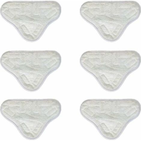 6pcs microfibre vadrouilles à vapeur tampons de nettoyage vadrouille à vapeur de remplacement compatible pour H2O X5 H20 lavable (1/3)