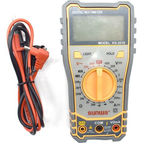 Multimètre ohmmètre ampèremètre digital LCD Sunwa - KS-2010