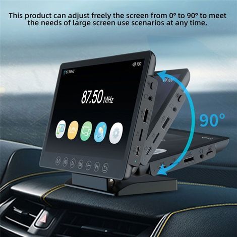 Lecteur vidéo portable pour voiture 7 pouces, écran tactile LCD, radio, multimédia, TV, tablette, accessoires automobiles (1/4)