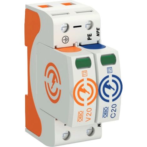 Scaricatore sovratensione Obo Bettermann V20-1+NPE 40KA tipo 2 5095251 (1/3)