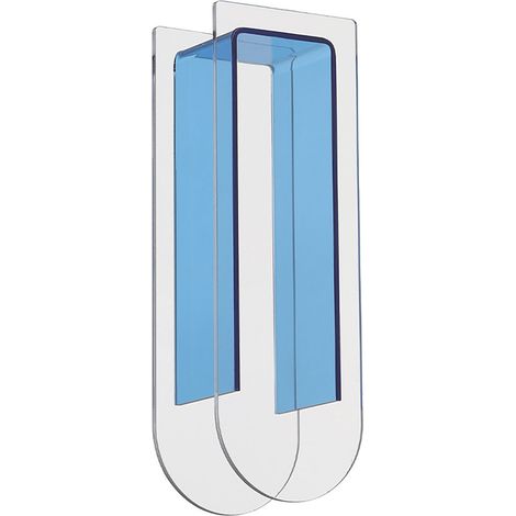 Moderne und transparente Acrylvase, farbenfrohe Acryl-Blumenvase für Hochzeitsfeiern, Tischdekoration zu Hause, Halbton, Jugendblau (1/5)