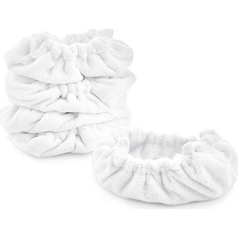 Grands Bonnets Rectangulaires pour Nettoyeur Vapeur Neat – Accessoires de Nettoyage Idéals pour Grandes Surfaces, Sols, Carrelages et Parquets - Blancs - Pack de 5 unités (1/5)