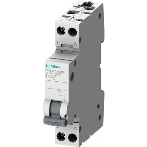 Brandschutzschalter AFDD+LS B20, 2pol, 230V, 1TE Siemens 5SV6016-6KK20 (1/2)
