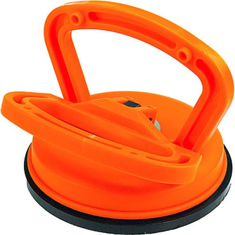 Ventouse à griffe unique pour la manipulation de carrelage et de verre, grande taille, pour la réparation des surfaces concaves automobiles, orange. (1/5)