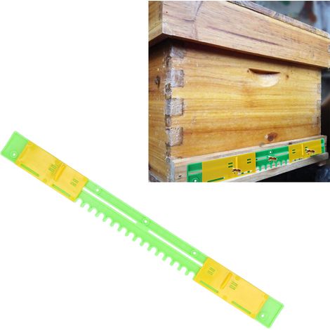 Ausbruchsichere Tür für Bienenstöcke [Zugangskontrollkasten] – Set mit 5 robusten Kunststofftüren (45 x 4 cm) für Sicherheit und Ausbruchschutz (1/5)