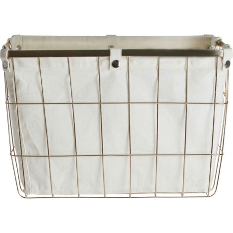 Premier Housewares Large Gold Finish Iron Wire Storage Basket (1/4)