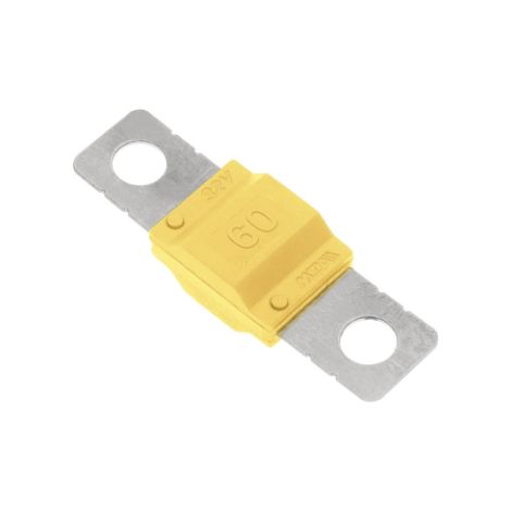 Fusible Midi à courant élévé/verrouillage à vis 60A, choix : 60A ampères, jaune, 20 pièces (1/4)
