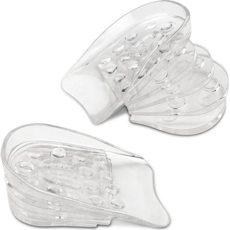 Talonnette Grandissante, 5 Couches Réglable Semelle Rehaussante (0,6/1,2/1,8/2,4/3 cm), Convient Aux Hommes, Femmes, Debout Longtemps, Soulager La Fatigue, (1/5)