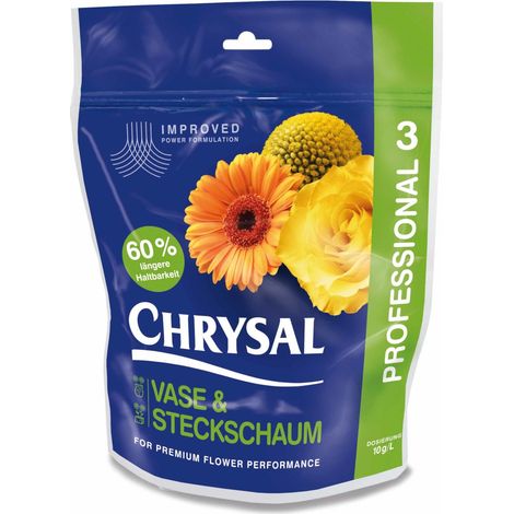 Chrysal Klar Professional 3 Vase & Steckschaum - 2 kg