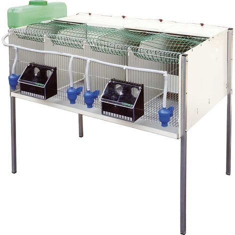 Jaula Pelechero Perdices 4 Compartimentos, 107x77x97 cm - Jaula para Cría de Perdices