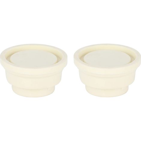 Étriers de piscine universels, ensemble de bouchons blancs anti-glissement pour l'échelle de natation, installation facile pour sécurité et fixation-x