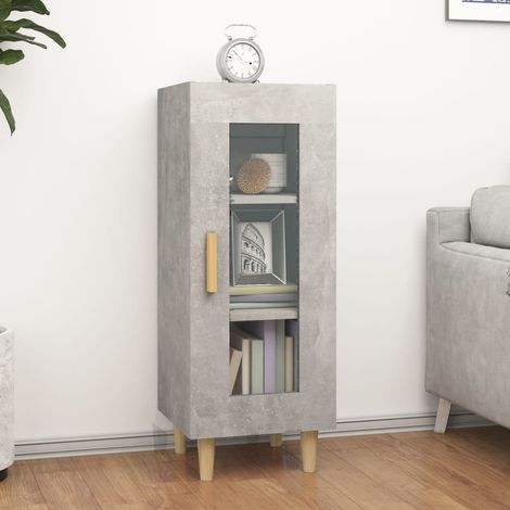 Sideboard Betongrau 34,5x34x90 cm Holzwerkstoff