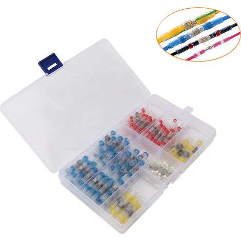 150 manchons isolants à souder pour bornes de fil, outils de soudage, pièces d'étanchéité, gaine thermorétractable étanche (1/5)