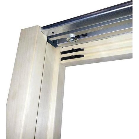 Kit d'habillage Speedy pour porte à galandage Unique 95 - blanc - porte double de largeur 2 x 630 à 1030 mm - ECLISSE