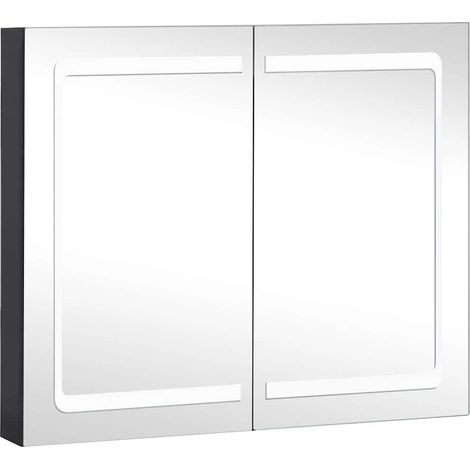 Maison Exclusive - LED-Spiegelschrank fürs Bad 80x12,2x68 cm