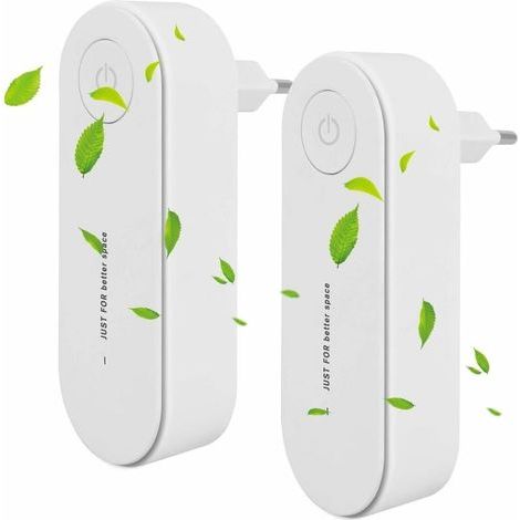 Plug-in-Luftreiniger, 2 Packungen Mini-Luftreiniger, leiser Betrieb, Luftwäscher für Haustierallergene, Raucherzimmer, Apartment, Schlafzimmer, Küche, Toilette-Fei (1/5)