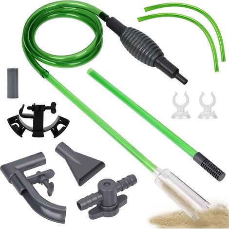 Aquarium-Reinigungsset, Handsiphon, Siebdüse, Algenkratzer, Aquarienpflege (1/5)
