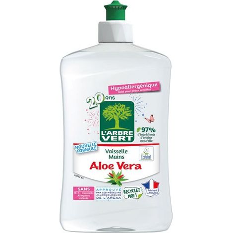 Arbre Vert Piatti a Mano Aloe Vera 500ml - L'arbre Vert
