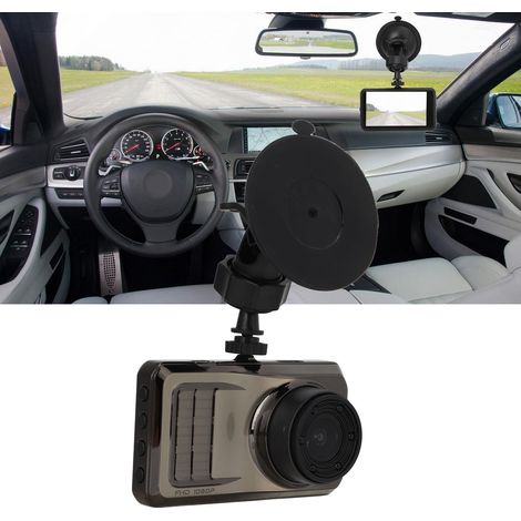 3-Zoll-Dashcam aus Zinklegierung mit Nachtsichtfunktion, 1080P HD-Nachtsicht, 120-Grad-Weitwinkelobjektiv (mit eingebautem Akku). (1/5)