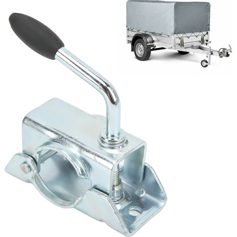 Roue de Manoeuvre pour Remorque avec Support Amovible pour Tube de 48mm/1.89 Pouces