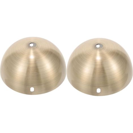 2 Pièces Plaque De Recouvrement Pour Plafonnier Suspension Luminaire Plafond Rond Vintage En Métal 3.94X3.94X1.97In Cache Plafonnier Léger Pour Salon Chambre Café (1/5)